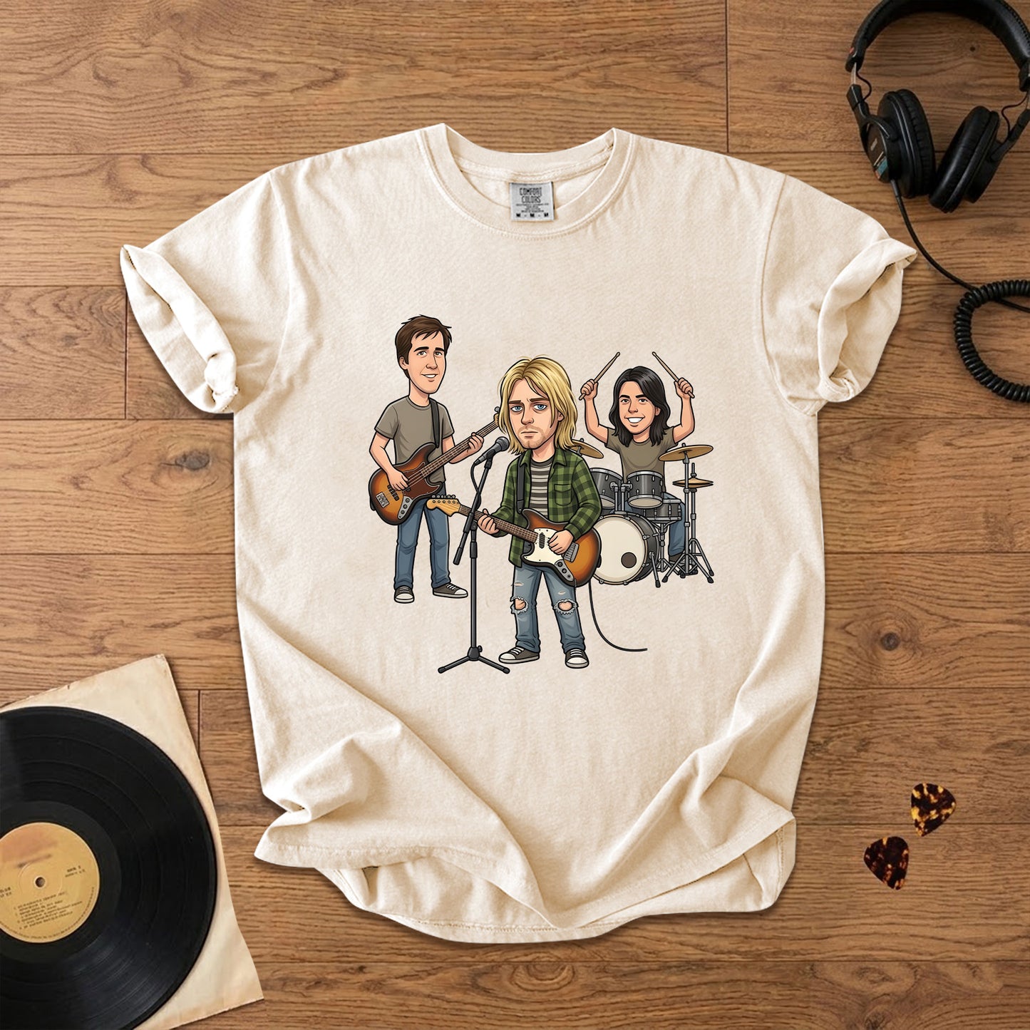 Nirvana Vintage Grunge Band Graphic T-Shirt – Retro Music Fan Comfort Tee