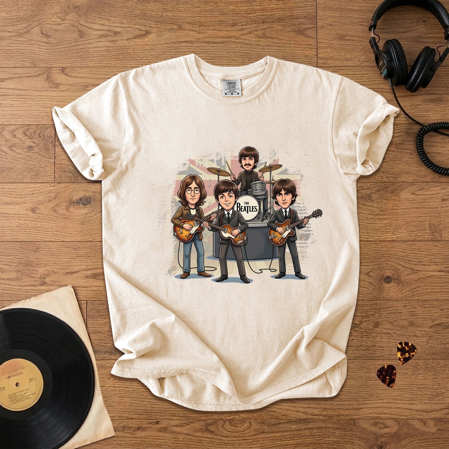 Vintage Beatles Band Comfort Tee – Classic Rock Graphic T-Shirt