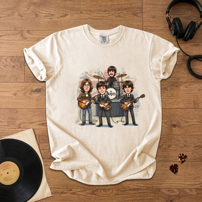 Vintage Beatles Band Comfort Tee – Classic Rock Graphic T-Shirt