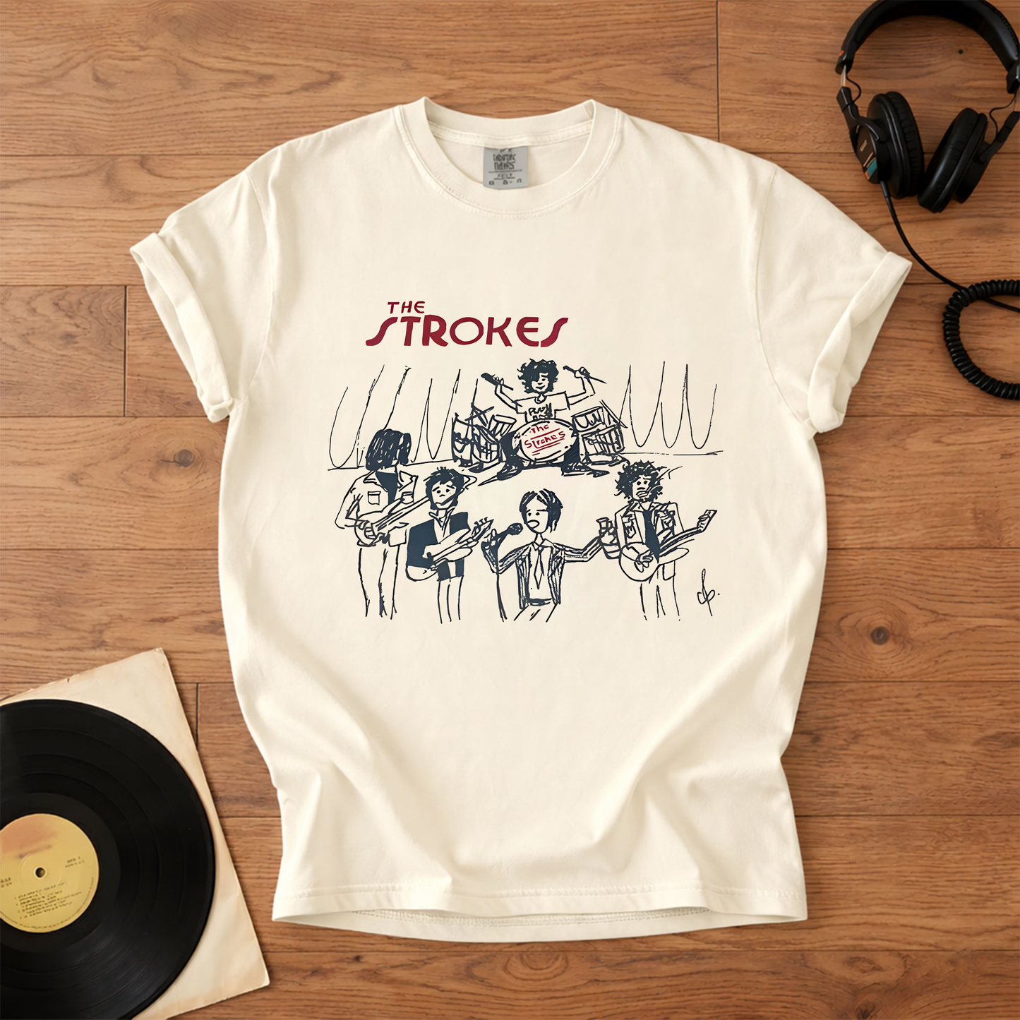 The Strokes Band Graphic Tour T-Shirt – Retro Music Band Merch Tee