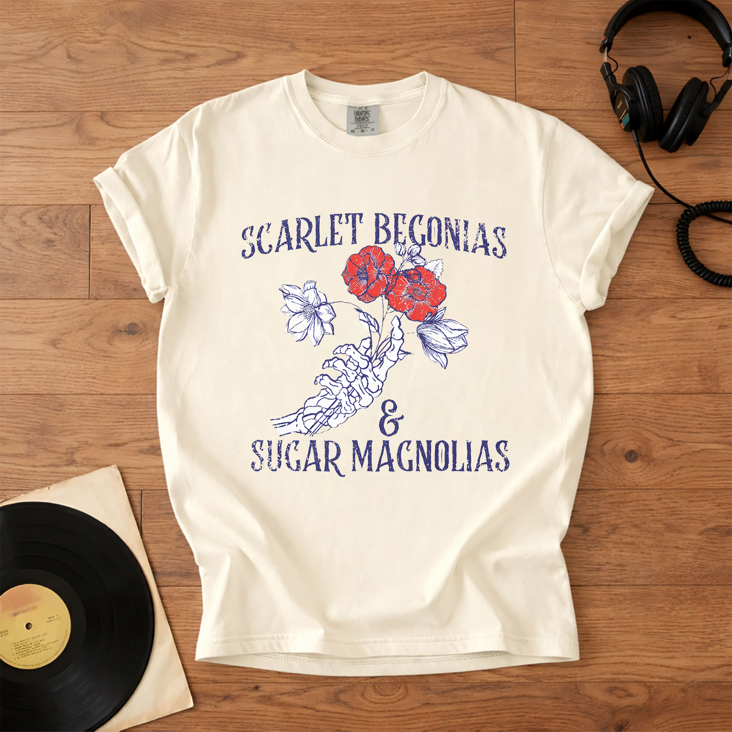 Grateful Dead Scarlet Begonias & Sugar Magnolias T-Shirt – Vintage Grateful Dead Graphic Tee