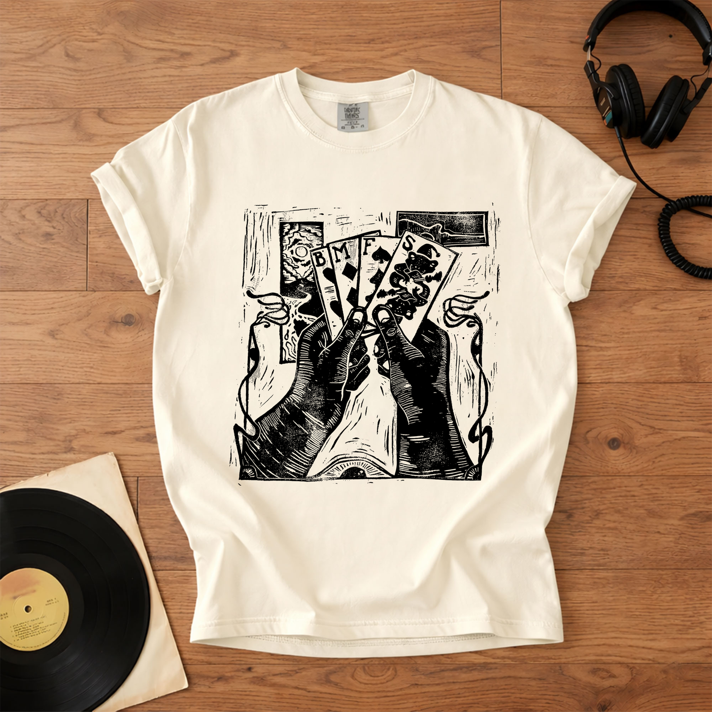 Billy Strings BMFS Playing Cards Graphic T-Shirt – Retro Rock Metal Music Fan Merch Tee
