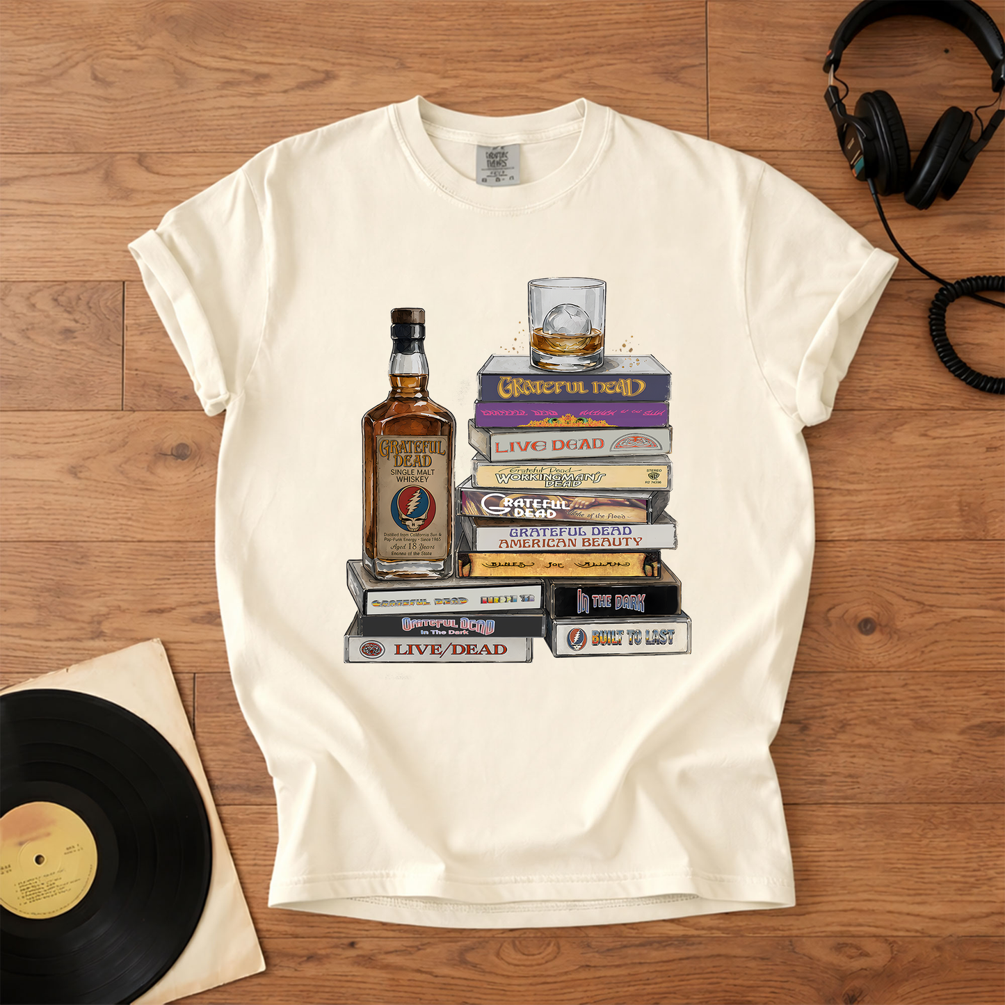 Grateful Dead Cassette Collection T-Shirt – Retro Rock Music Grateful Dead Band Merch Tee
