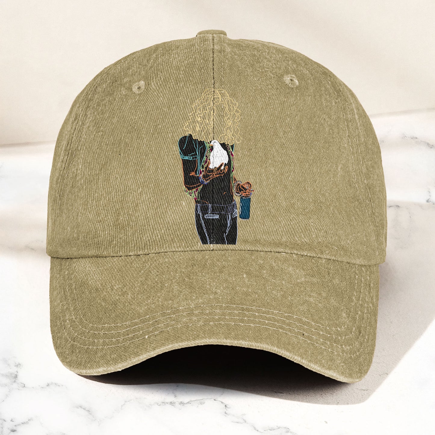 Led Zeppelin Robert Plant Dove Graphic Music Merch Denim Cap – Retro Vintage Dad Cap Gift For Dad (With Box)
