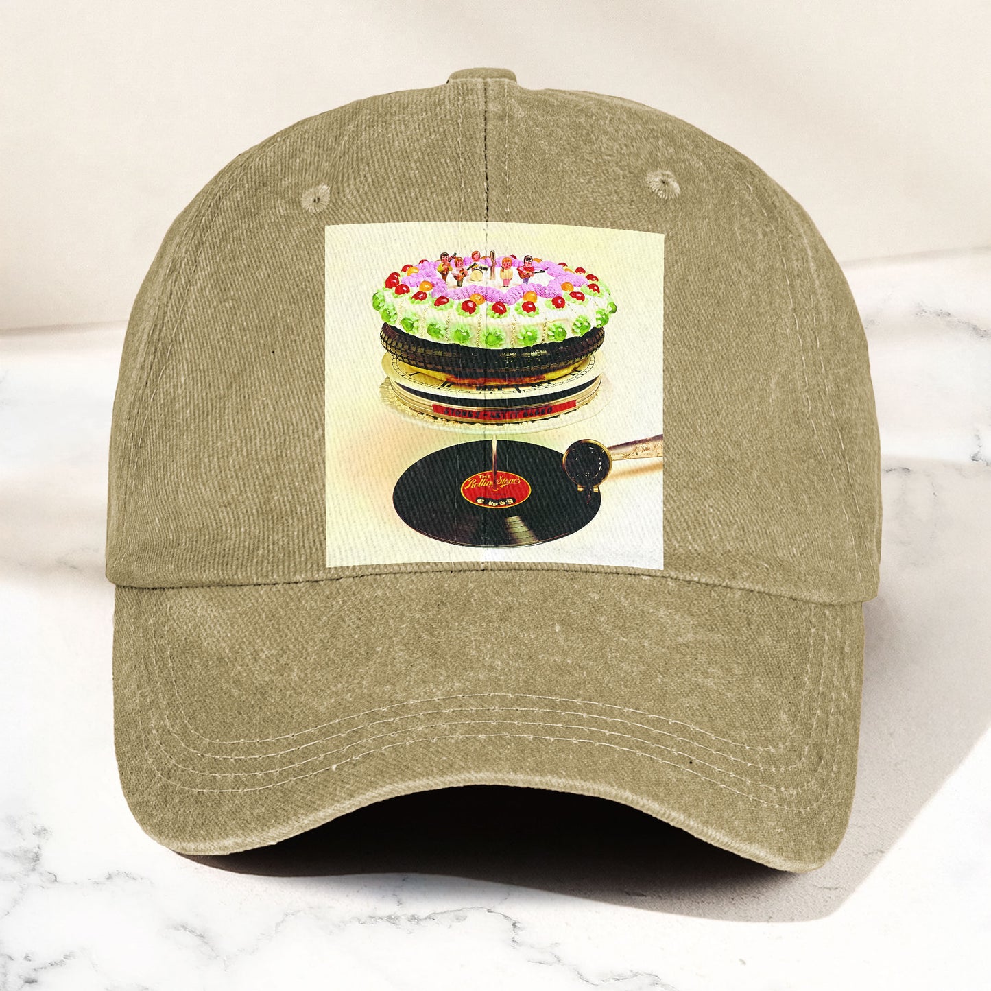 The Rolling Stones Let It Bleed Music Merch Denim Cap – Retro Vintage Dad Cap Gift For Dad (With Box)