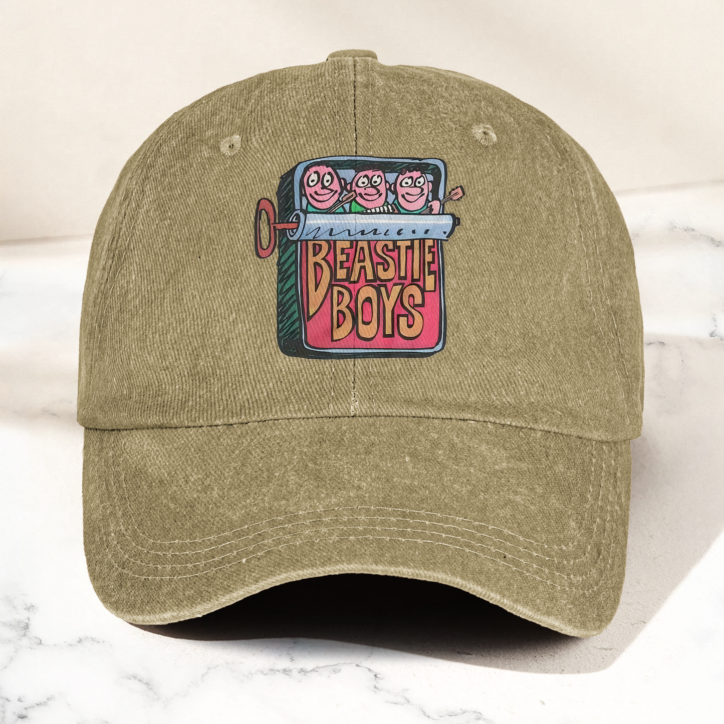 Beastie Boys Hello Nasty Graphic Denim Cap – Retro Rock Music Fan Cap Gift For Dad (With Box)