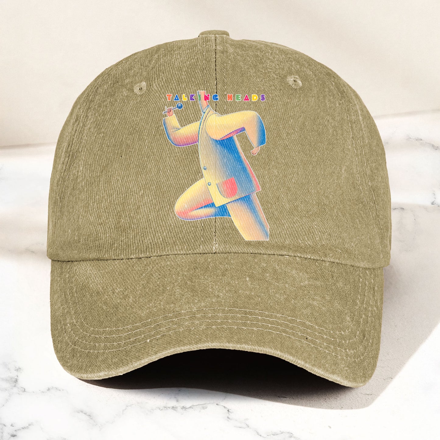 Talking Heads 80s The Band & Their Music Denim Cap – Retro Music Fan Cap Gift For Dad (With Box)