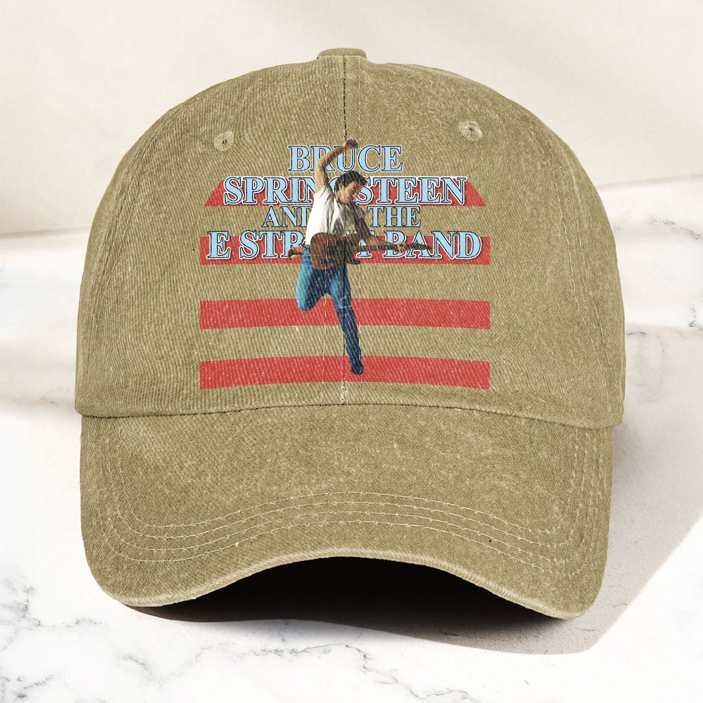 Bruce Springsteen version 2 Denim Cap – Retro Vintage Dad Cap Gift For Dad (With Box)