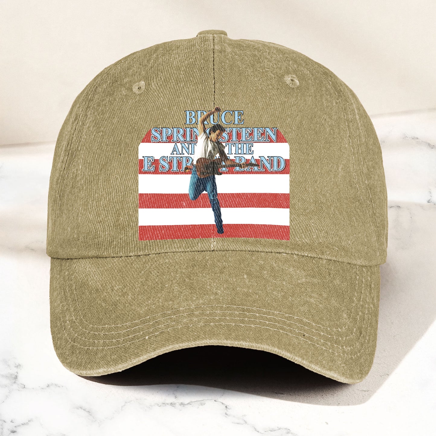 Bruce Springsteen Denim Cap – Retro Vintage Dad Cap Gift For Dad (With Box)