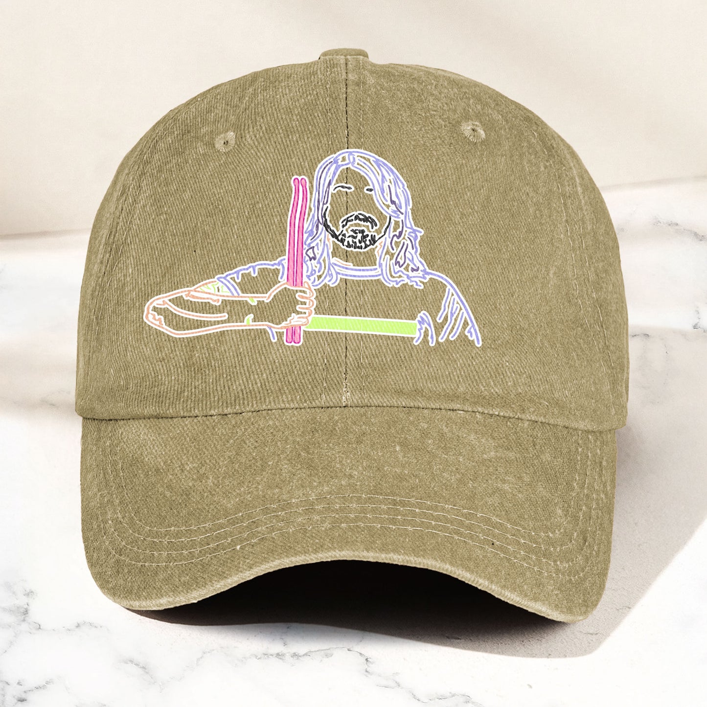 Dave Grohl Denim Cap – Retro Foo Fighters Merch Gift for Dad (With Box)