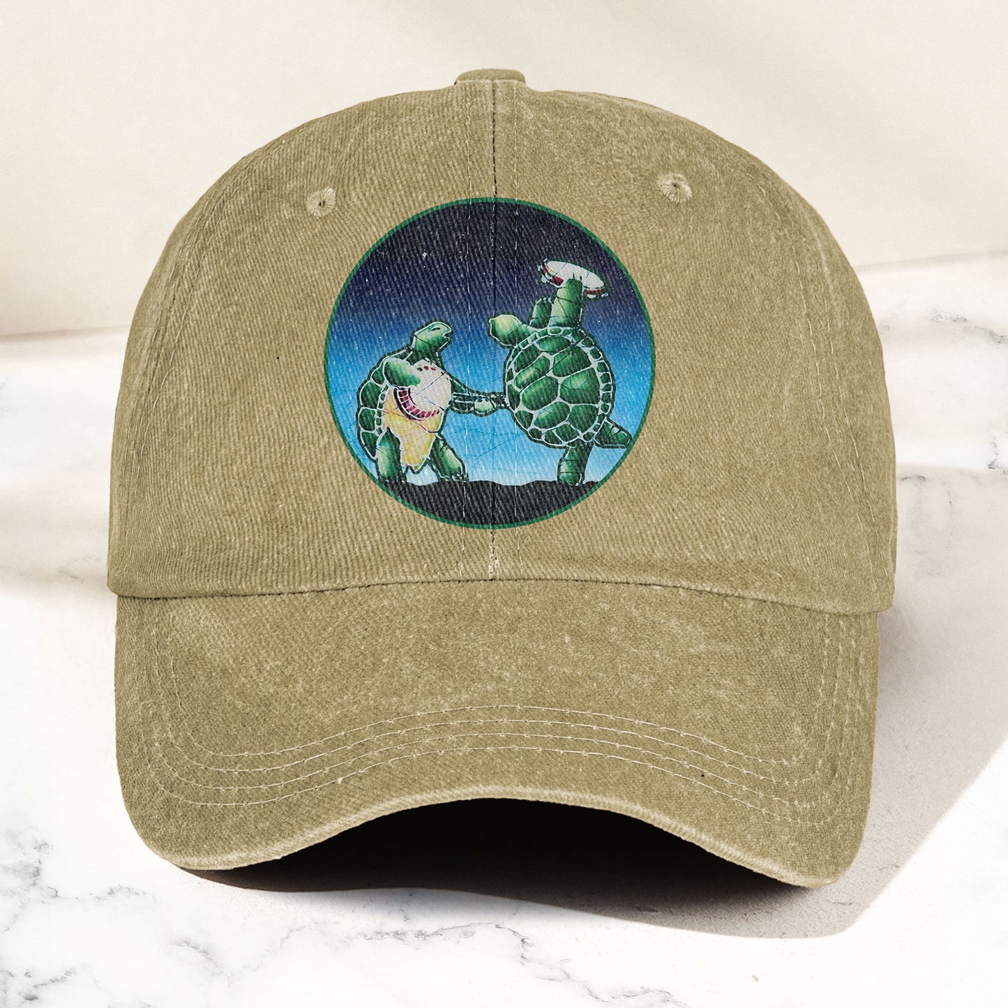 Grateful Dead Terrapin Station Denim Cap – Grateful Dead Tribute Merch Dad Hat (With Box)