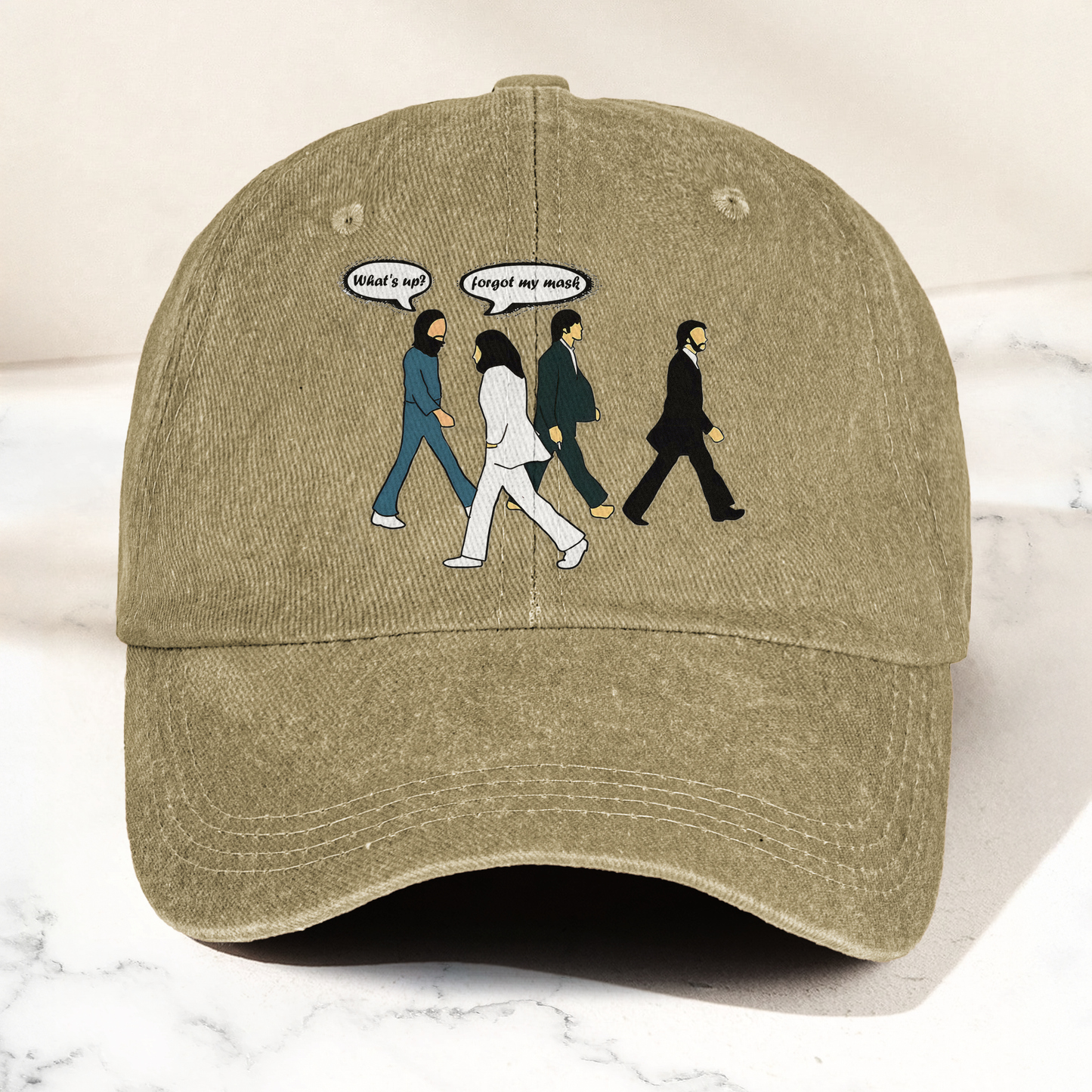 Abbey Road Denim Dad Cap – Iconic Walk ( With BOX)