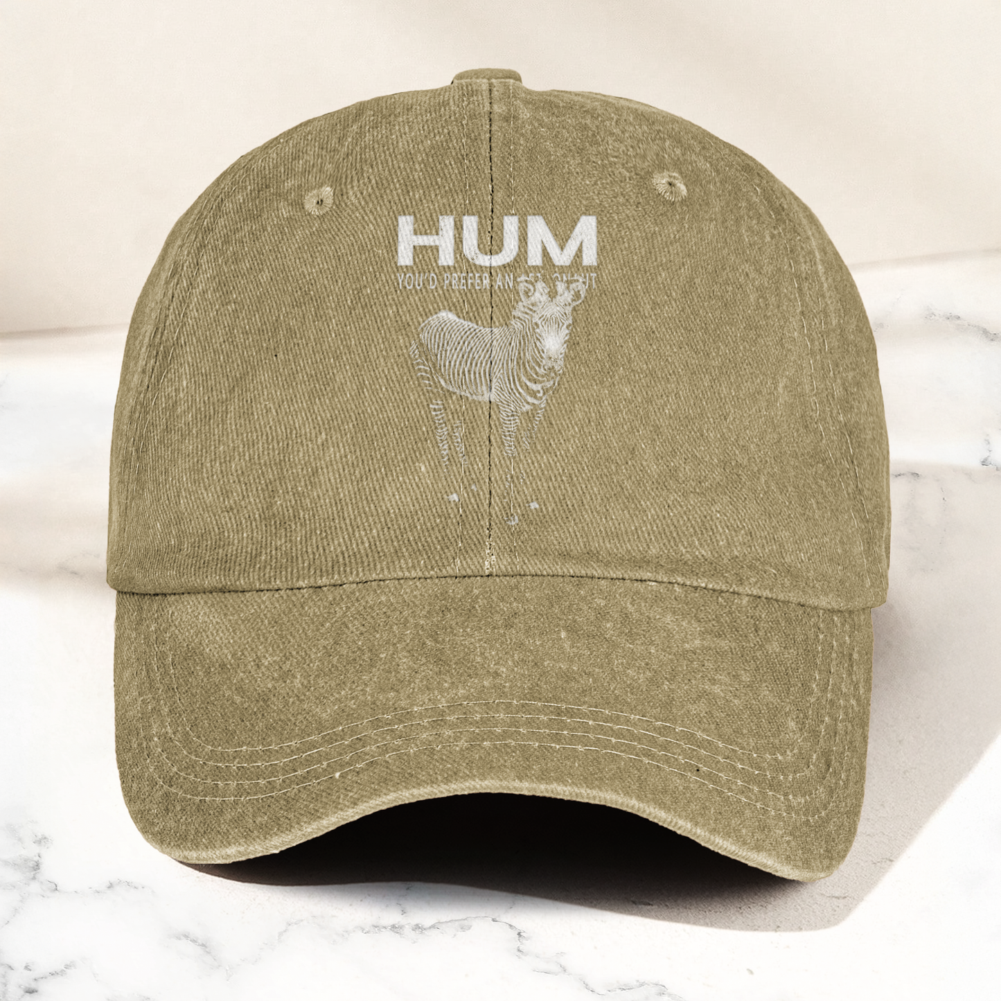 Hum You’d Prefer An Astronaut Vintage Dad Hat – Indie Rock Washed Cotton Cap Gift For Dad (With Box)