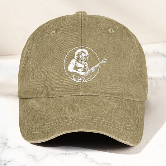 Jerry Style Guitarist Dad Hat – Vintage Jam Band Tribute Cap