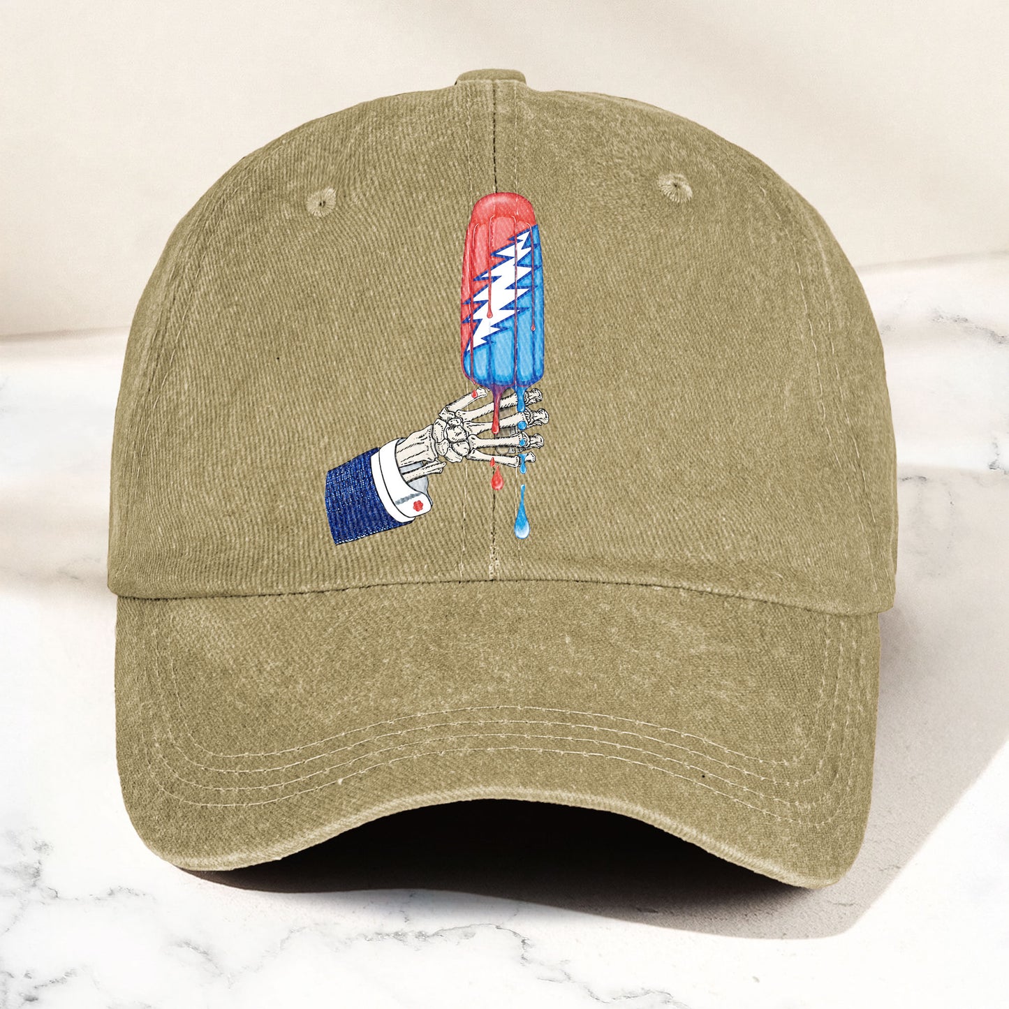 Grateful Dead Rocket Pop Denim Cap – Retro Music Fan Merch Cap Gift For Dad (With Box)