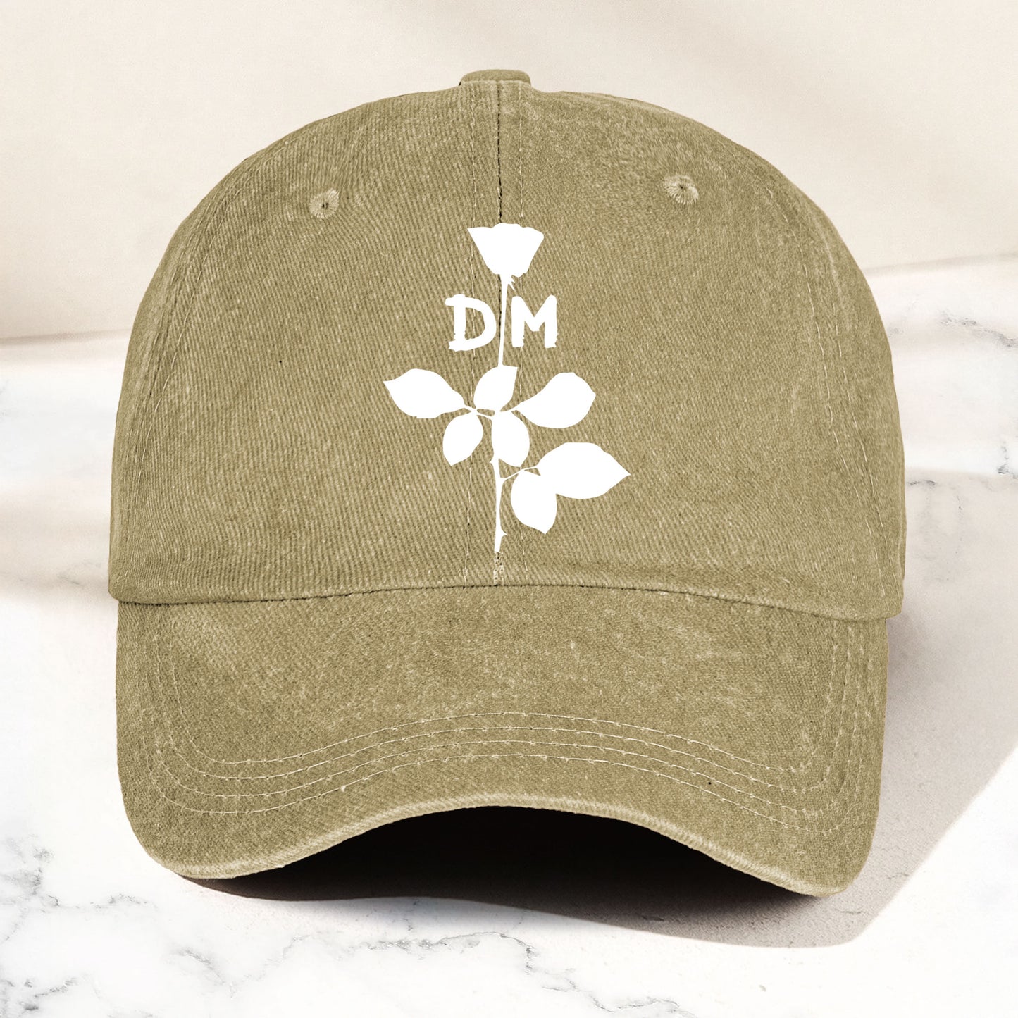 Depeche Mode Rose Denim Cap – Retro  Depeche Mode Tribute Merch Dad Hat (With Box)