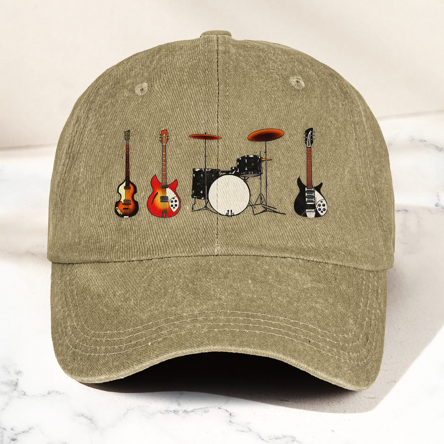 The Beatles Gear from the Shea Stadium concert Vintage Denim Cap – Retro Band Cap Gift For Dad (With Box)