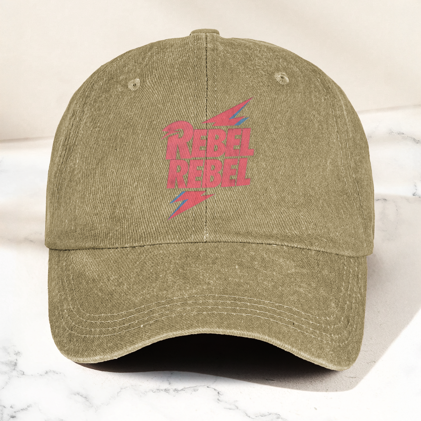 David Bowie Rebel Rebel Denim Cap – Retro Music Cap Gift For Dad (With Box)