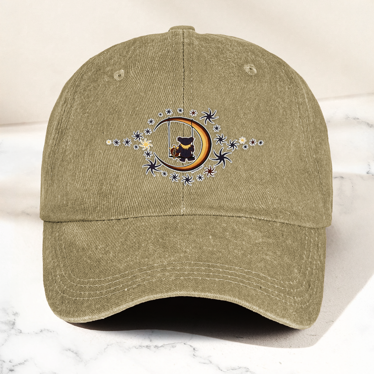 Grateful Dad Cap – Dancing Bears Moon Swing Dad Hat