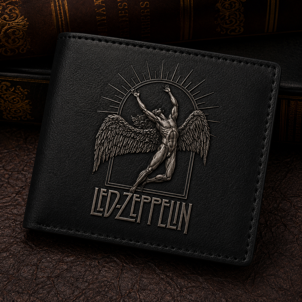 Led Zeppelin Angel Wallet – Classic Rock Inspired Leather Wallet (With Box)