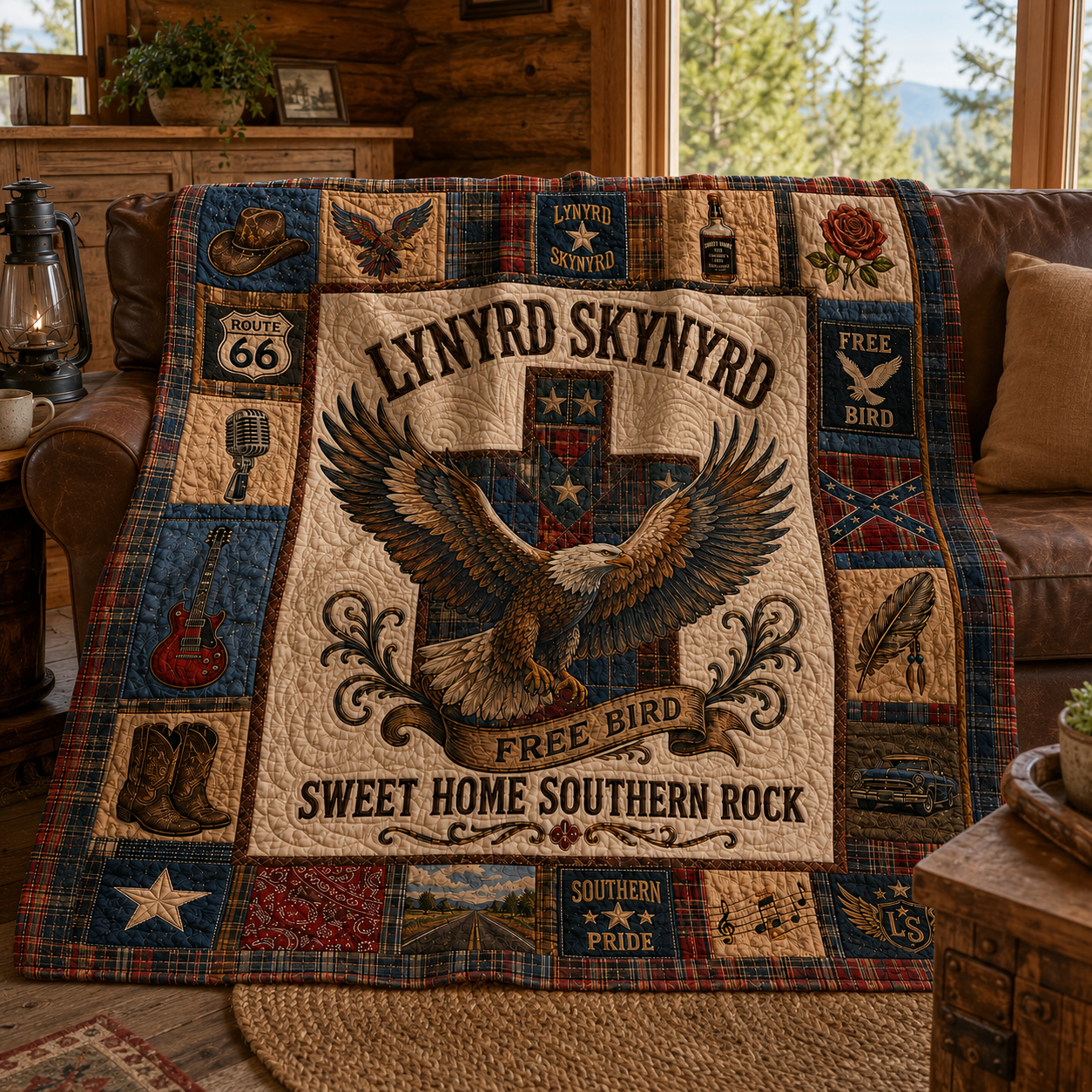 Lynyrd Skynyrd Quilt Blanket – Free Bird Inspired High Quality Quilt Blanket