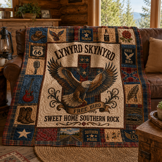 Lynyrd Skynyrd Quilt Blanket – Free Bird Inspired High Quality Quilt Blanket