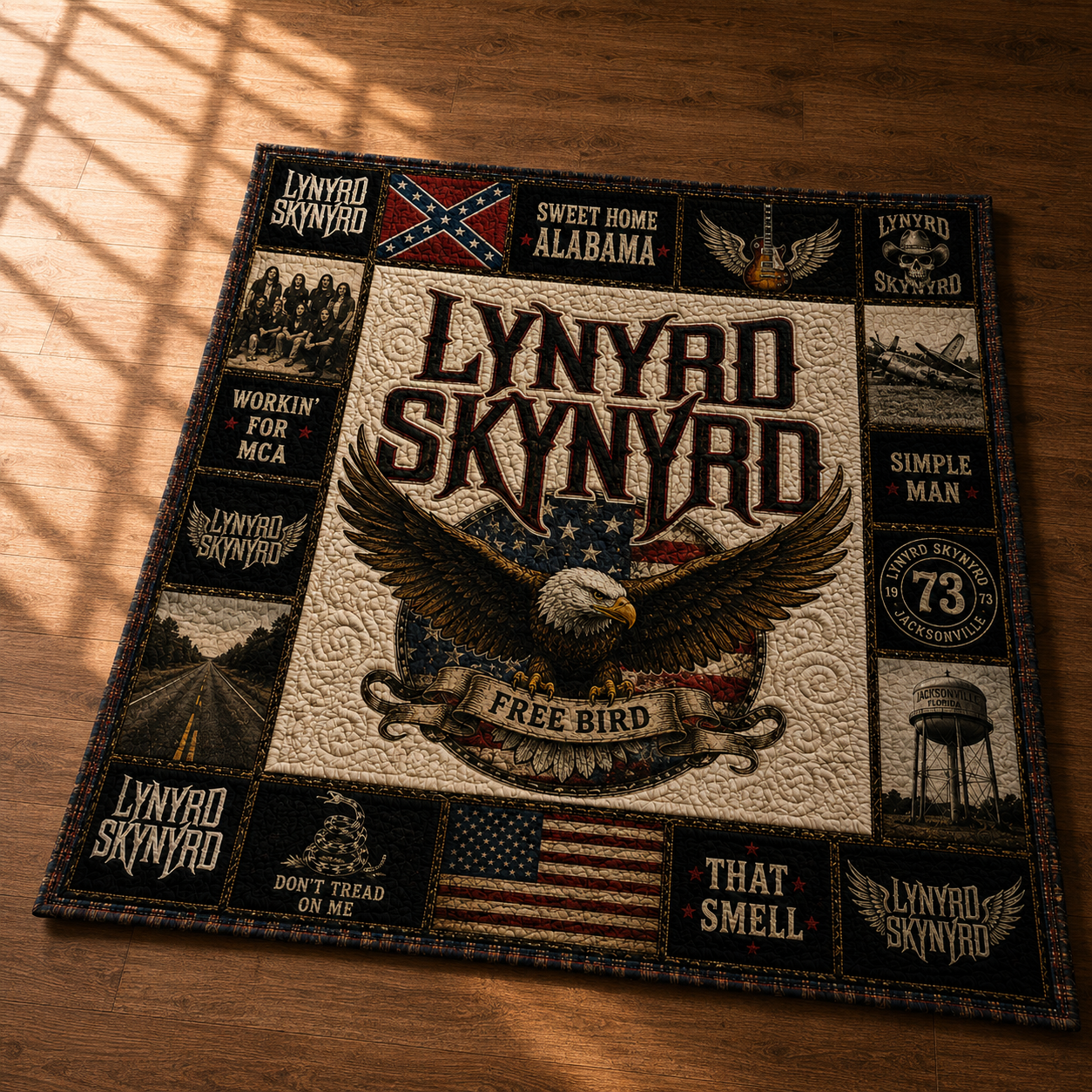 Lynyrd Skynyrd Quilt Blanket – A Journey in Every Stitch