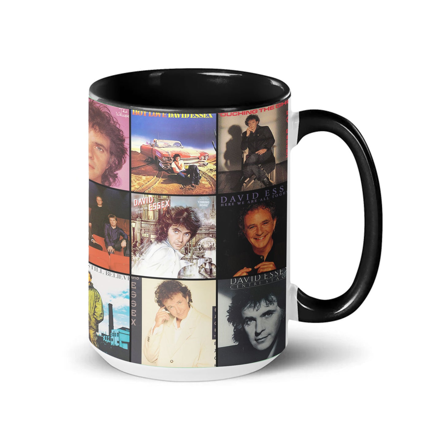 David Essex Accent Mug – Classic Hits Album Cover Collage Gift