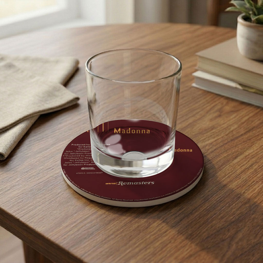 Madonna Albums Ceramic Coaster Set – Vintage Vinyl Style Music Coasters