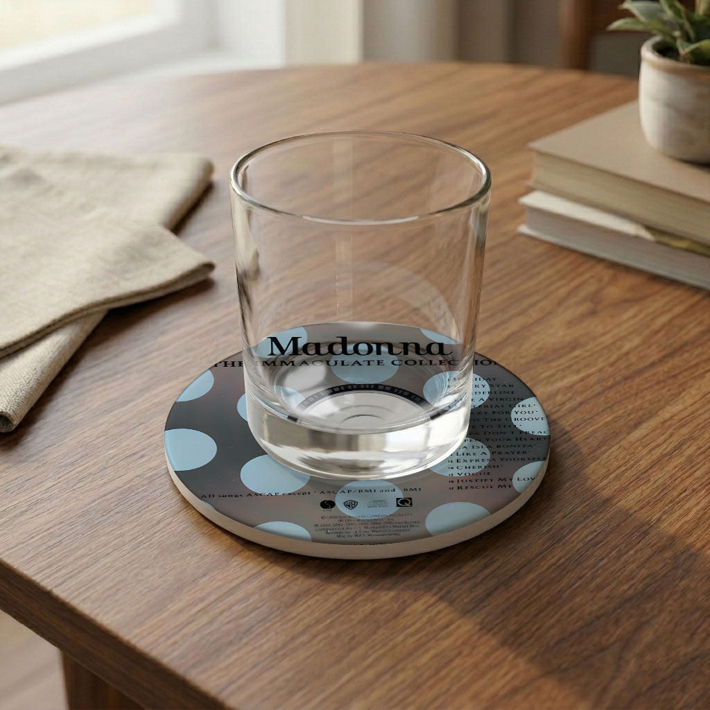 Madonna Albums Ceramic Coaster Set – Vintage Vinyl Style Music Coasters