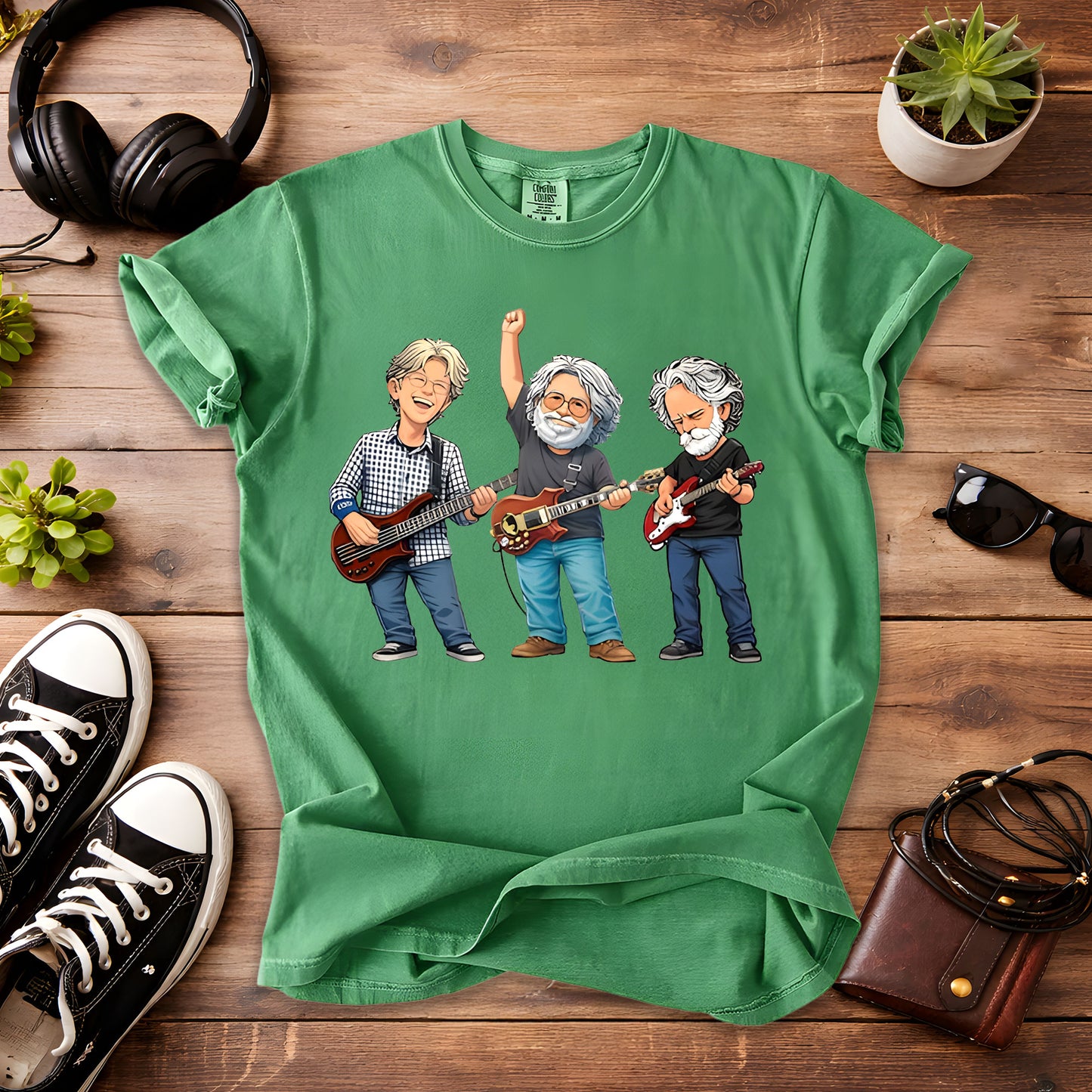 Grateful Dead Band Members Comfort Colors Tee – Bob Weir Jerry Garcia Phil Lesh Tribute Classic Rock Jam Band Shirt