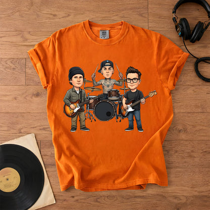 Blink-182 Comfort Colors Tee – Band Members Tribute Pop Punk Classic Shirt