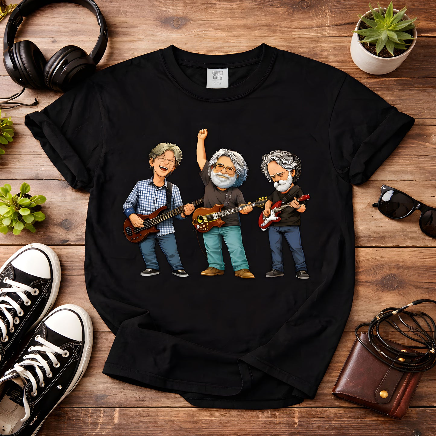 Grateful Dead Band Members Comfort Colors Tee – Bob Weir Jerry Garcia Phil Lesh Tribute Classic Rock Jam Band Shirt