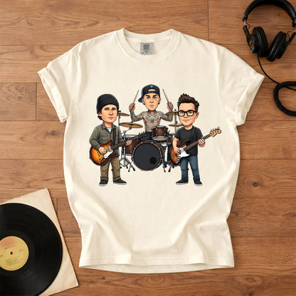 Blink-182 Comfort Colors Tee – Band Members Tribute Pop Punk Classic Shirt