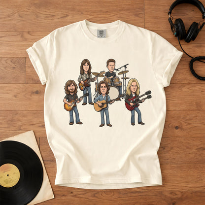 Eagles Band Comfort Colors Tee – Hotel California Members Tribute Classic Rock Shirt