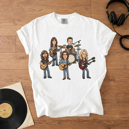 Eagles Band Comfort Colors Tee – Hotel California Members Tribute Classic Rock Shirt