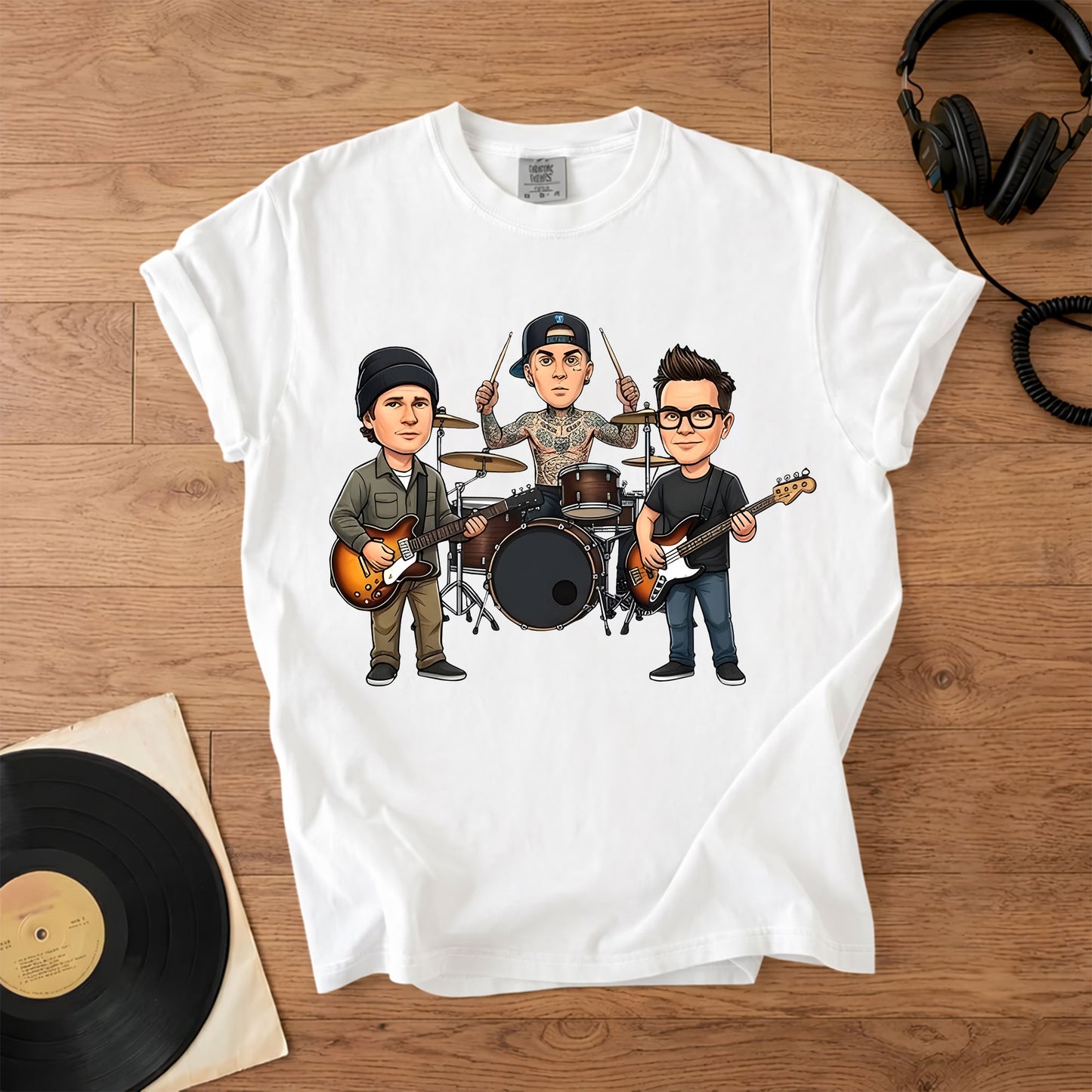 Blink-182 Comfort Colors Tee – Band Members Tribute Pop Punk Classic Shirt