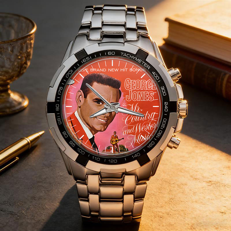 George Jones Albums Collection Watch - Multiple Classic Album Designs Available