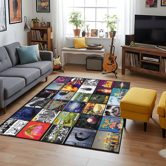Phish Album Cover Collage Rug