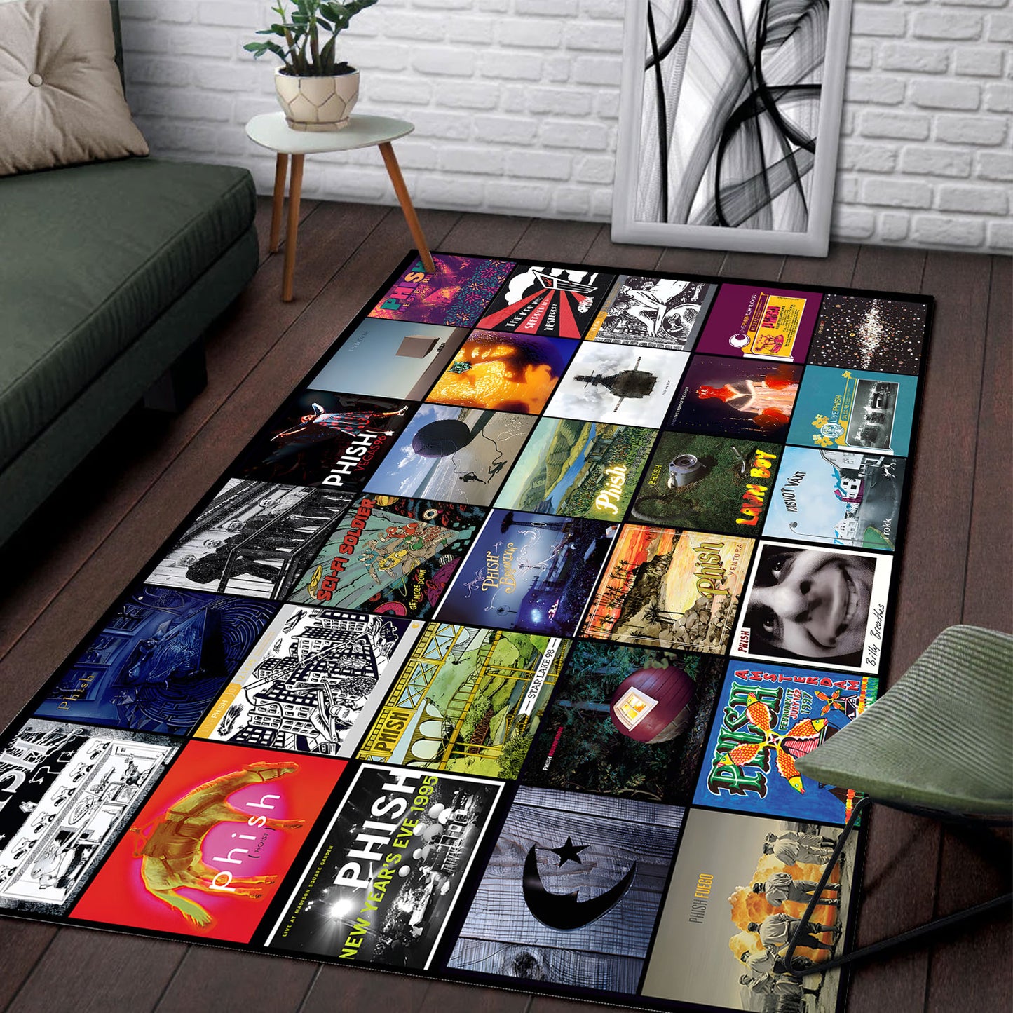 Phish Album Cover Collage Rug