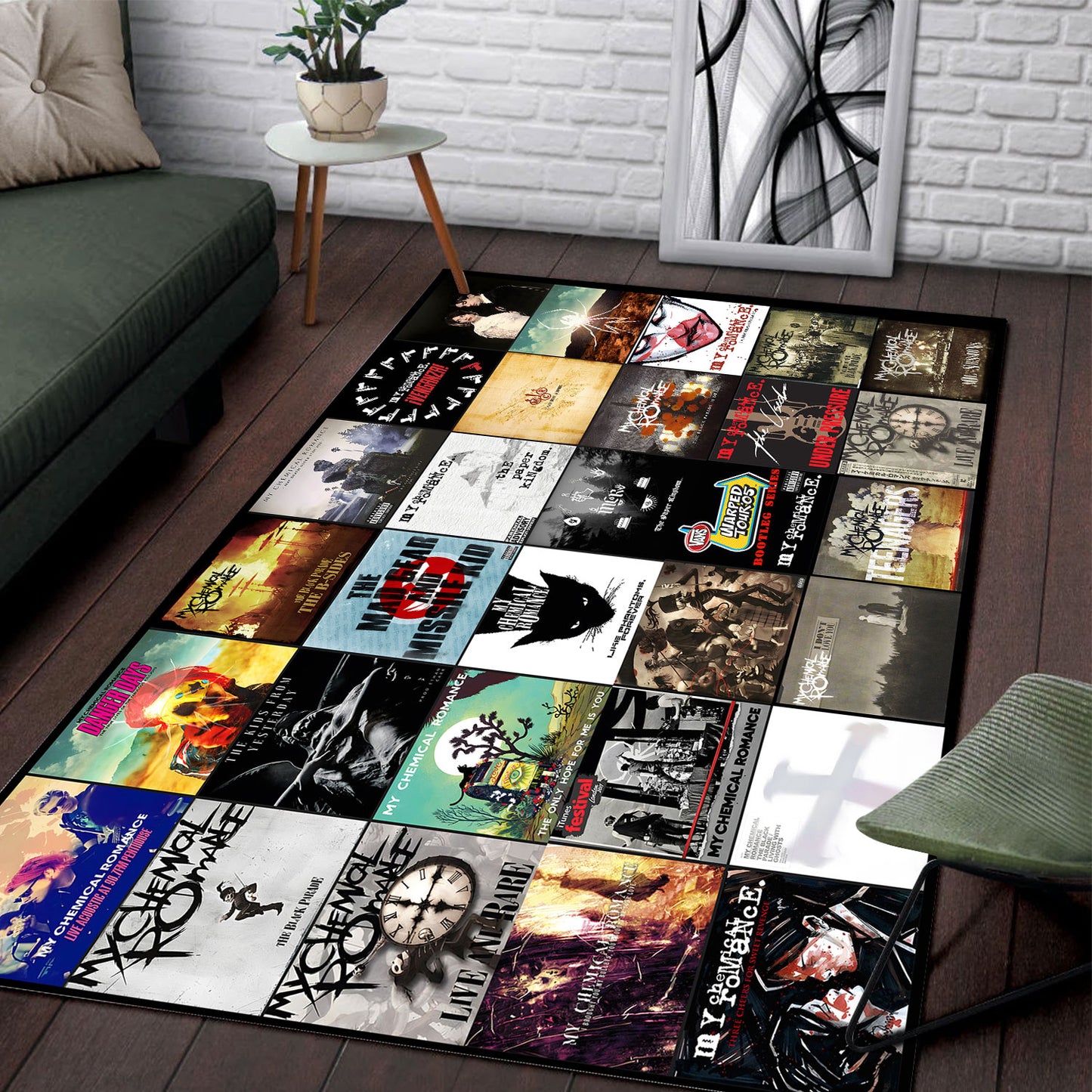 My Chemical Romance Album Cover Collage Rug