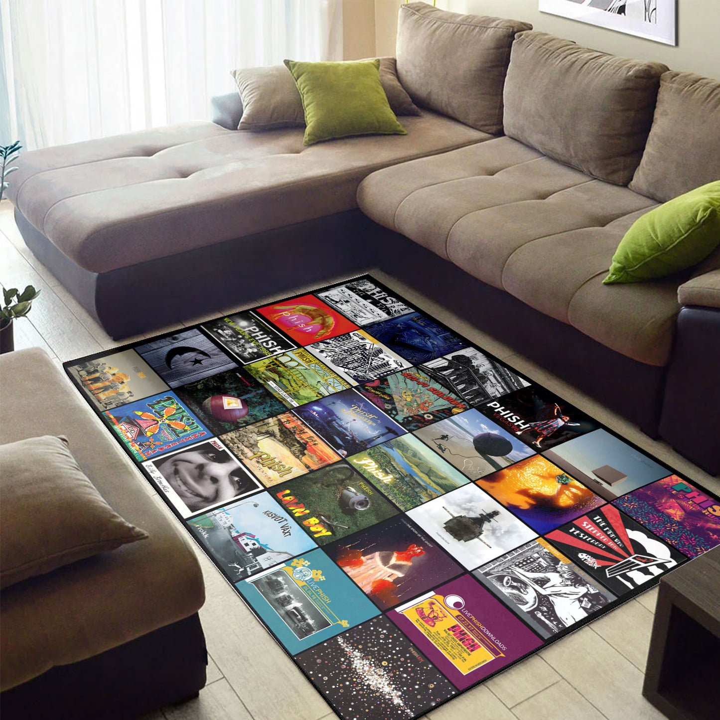 Phish Album Cover Collage Rug