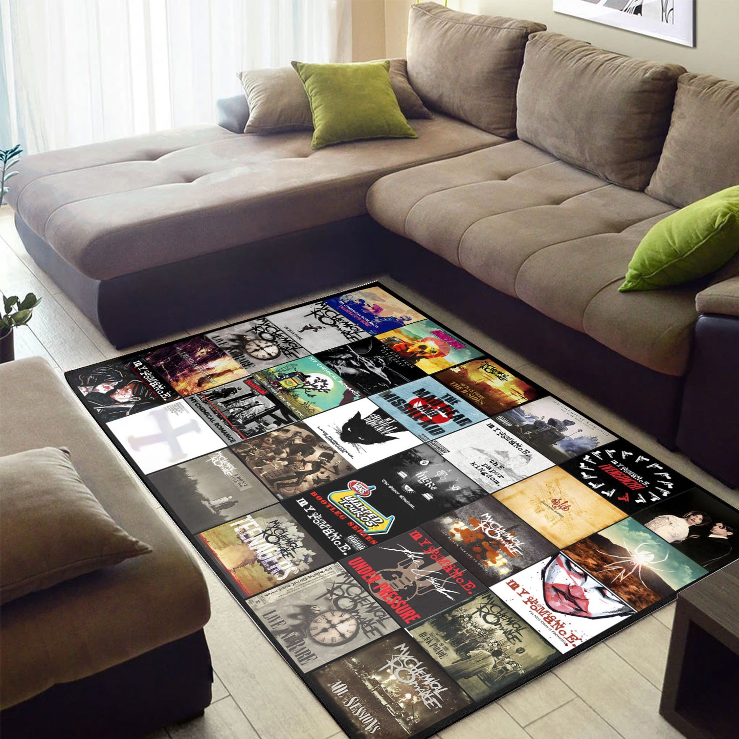 My Chemical Romance Album Cover Collage Rug
