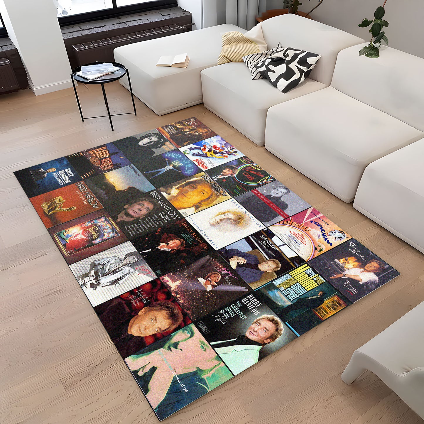 Barry Manilow Album Cover Collage Rug