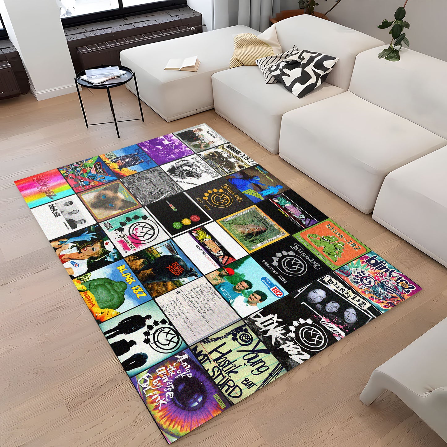 Blink-182 Album Cover Collage Rug