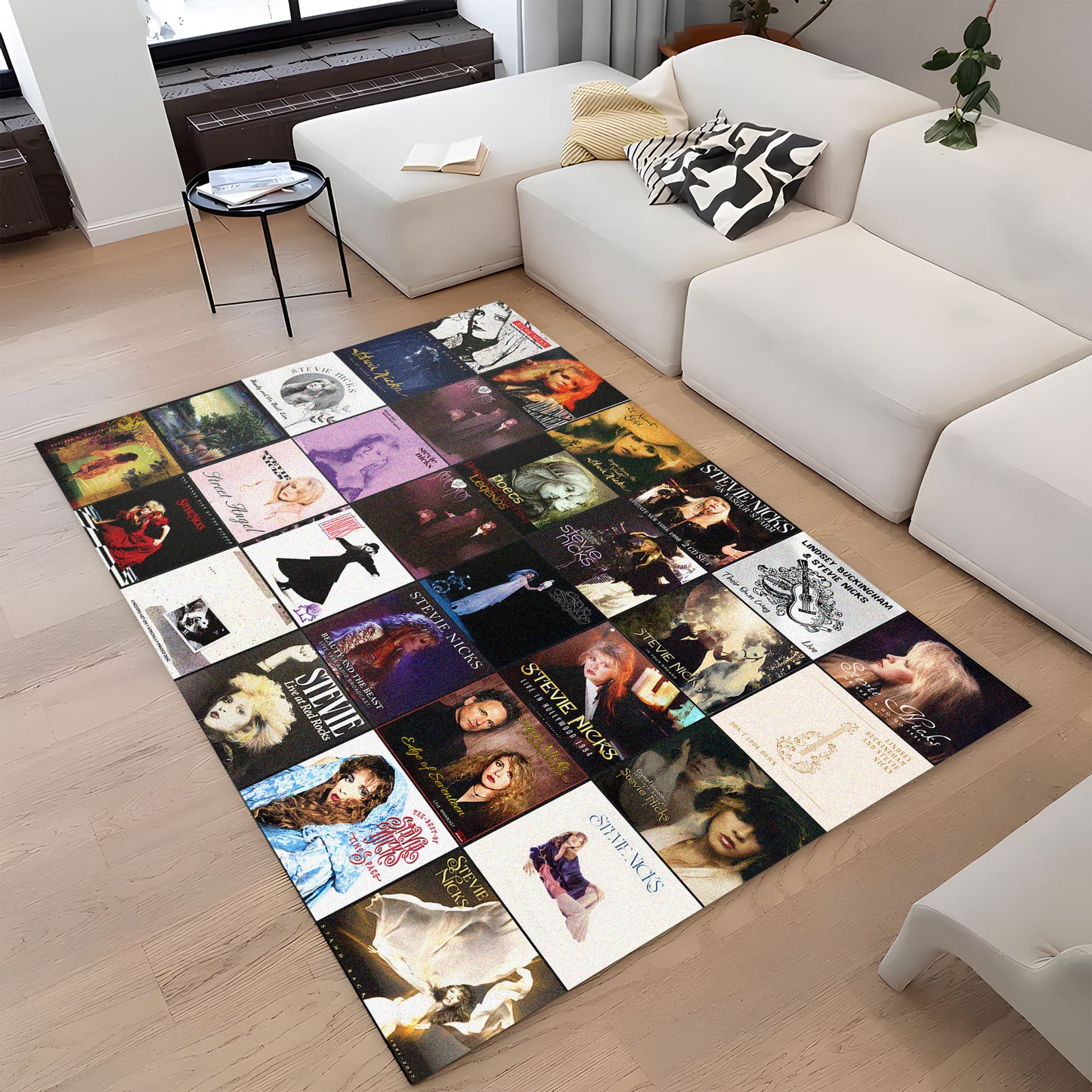 Stevie Nicks Album Cover Collage Rug