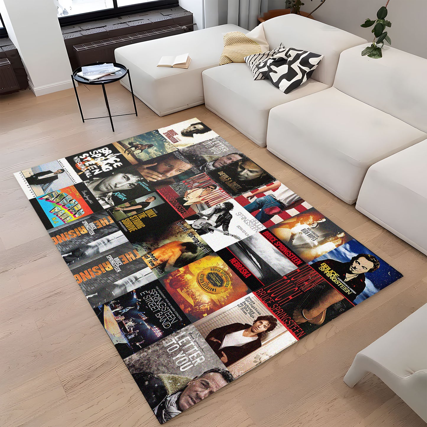 Bruce Springsteen Album Cover Collage Rug