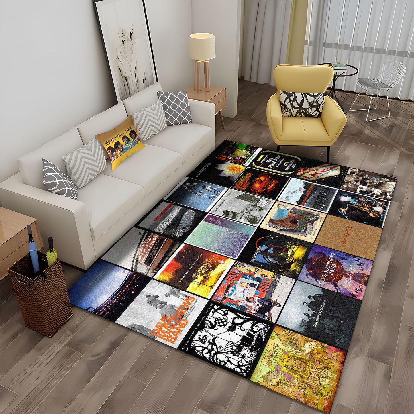 Dave Matthews Band Album Cover Collage Rug