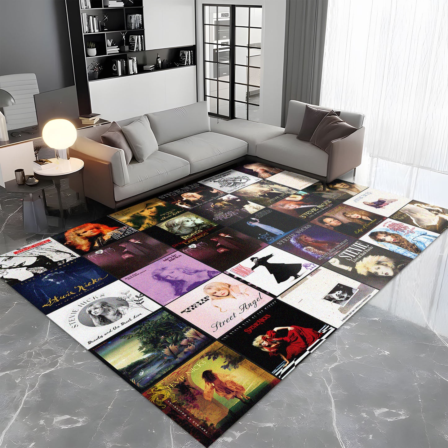 Stevie Nicks Album Cover Collage Rug