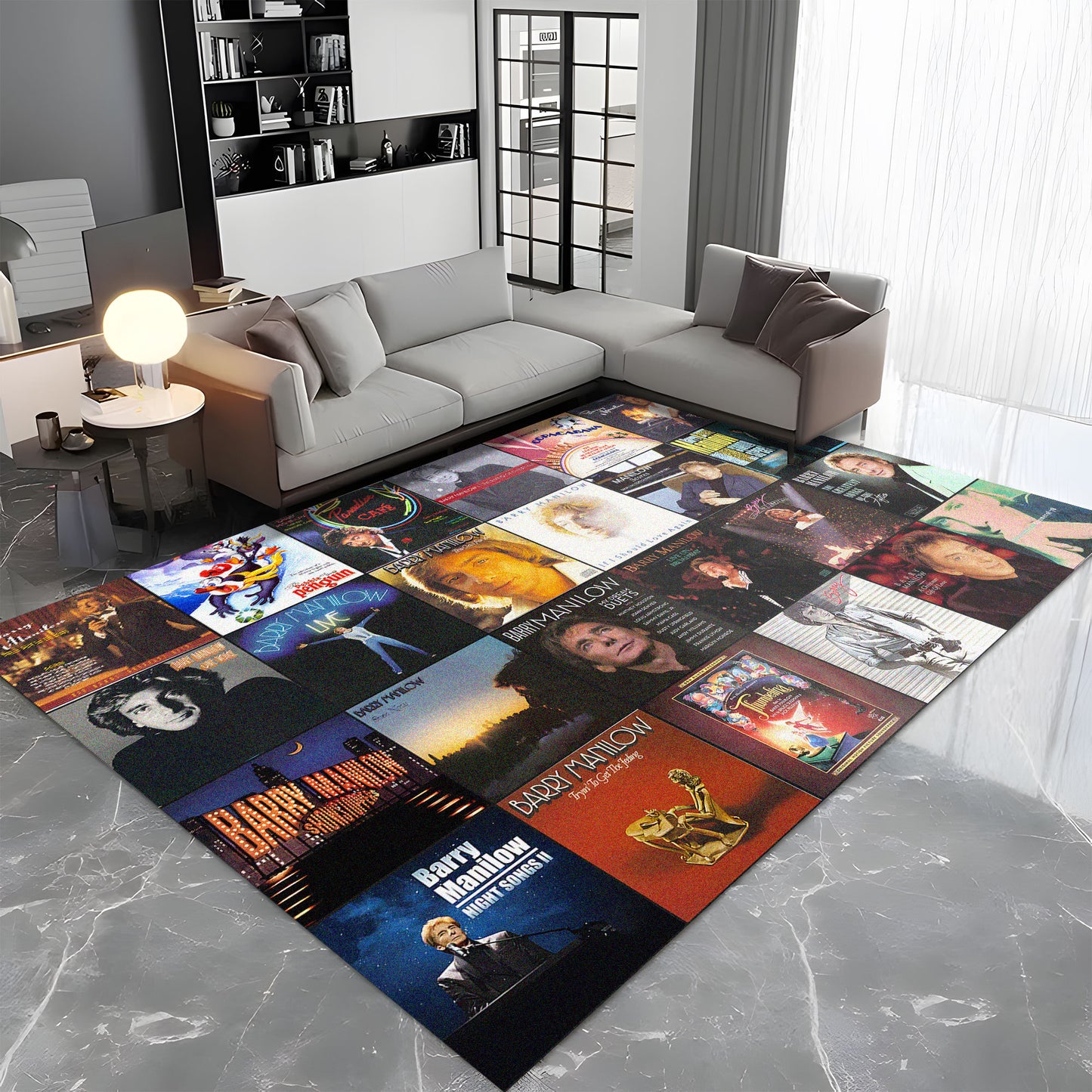 Barry Manilow Album Cover Collage Rug